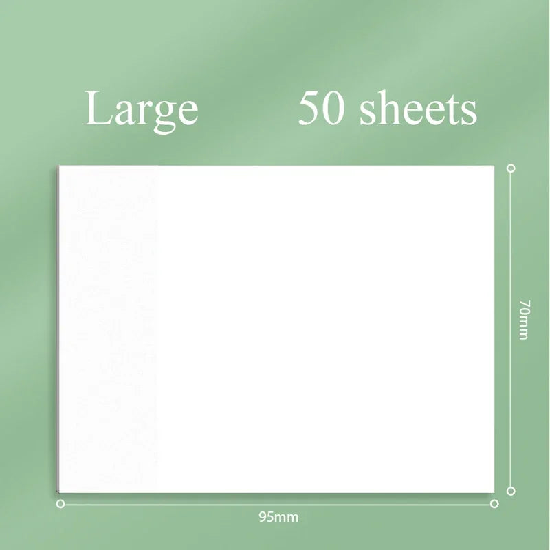 50sheets Transparent Posted it Sticky Note Pads Notepads Posits Papeleria Journal School Stationery office Supplies