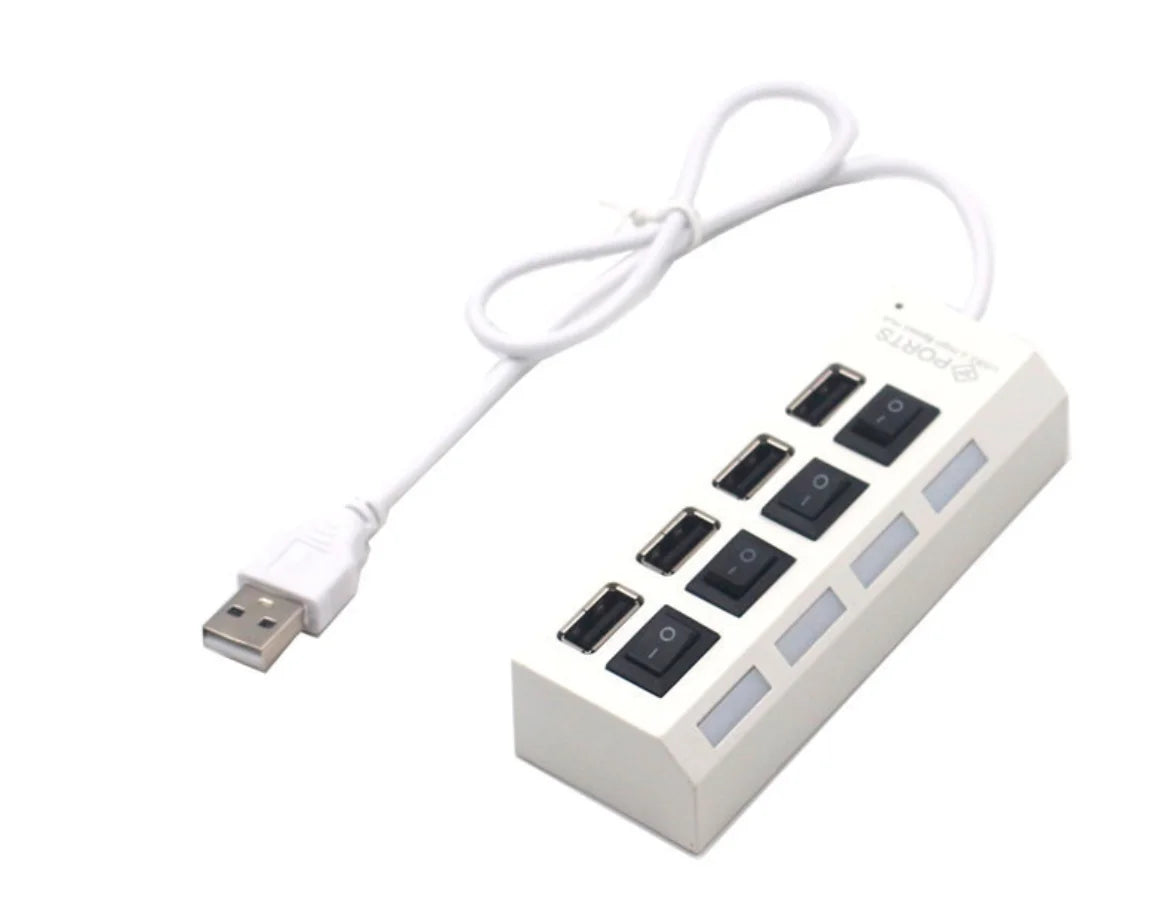 USB Hub 4/7-Port with On/Off Switch