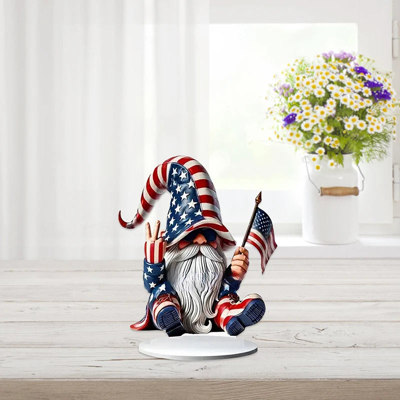 4th of July Eagle Gnome Figurine