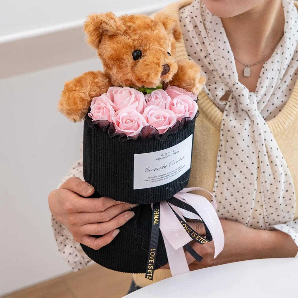 Rose Bear Bouquet Gift