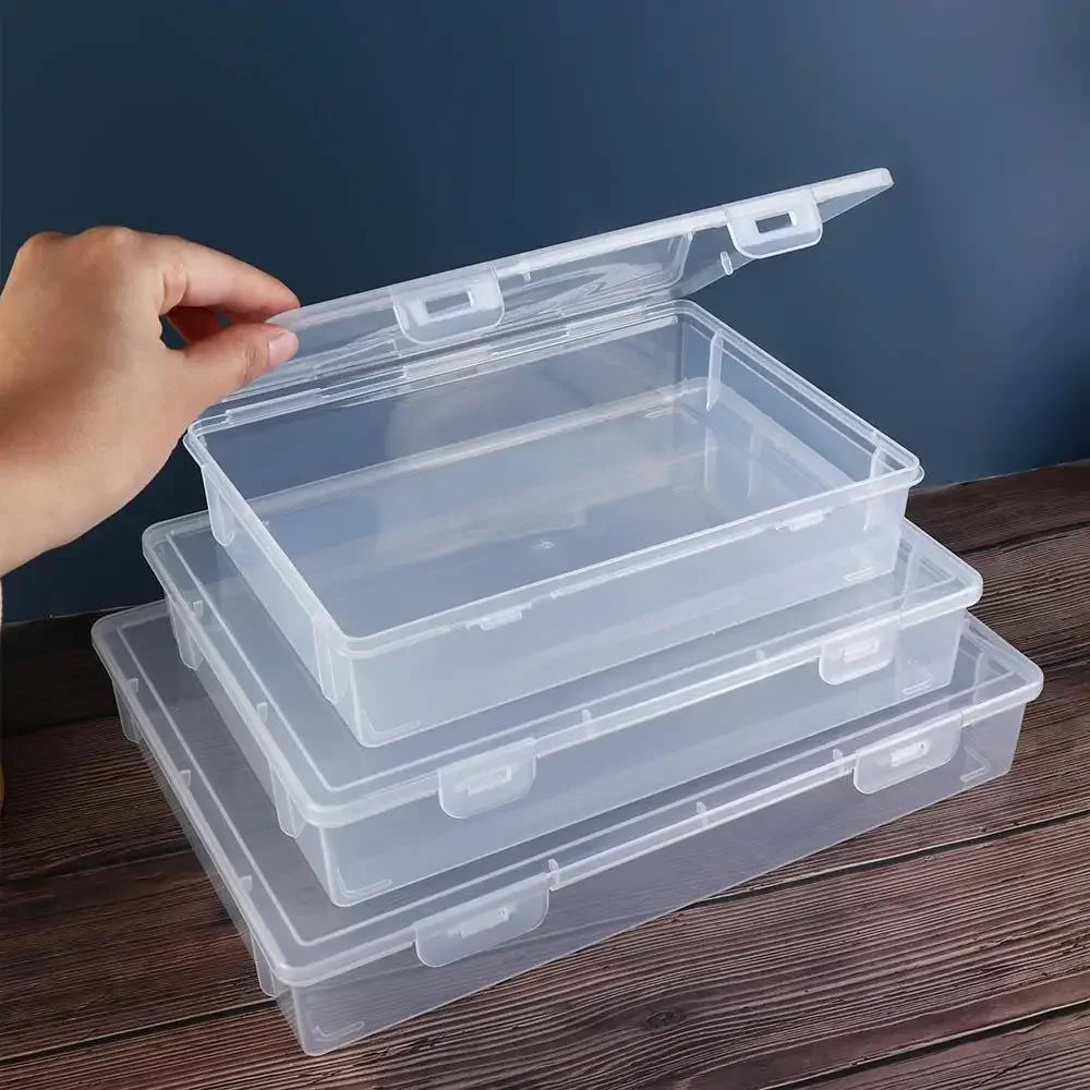 Transparent A4 File Storage Box