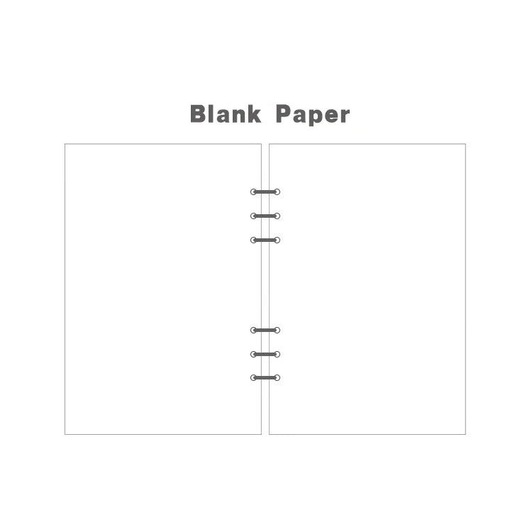A7 Loose Leaf Refill Paper – 6-Hole Binder Pages for Planners & Journals
