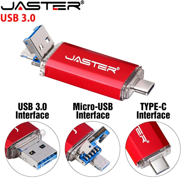 Multifunction OTG USB 3.0 Metal Flash Drive
