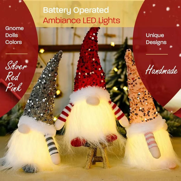 Lighted Christmas Gnome Plush