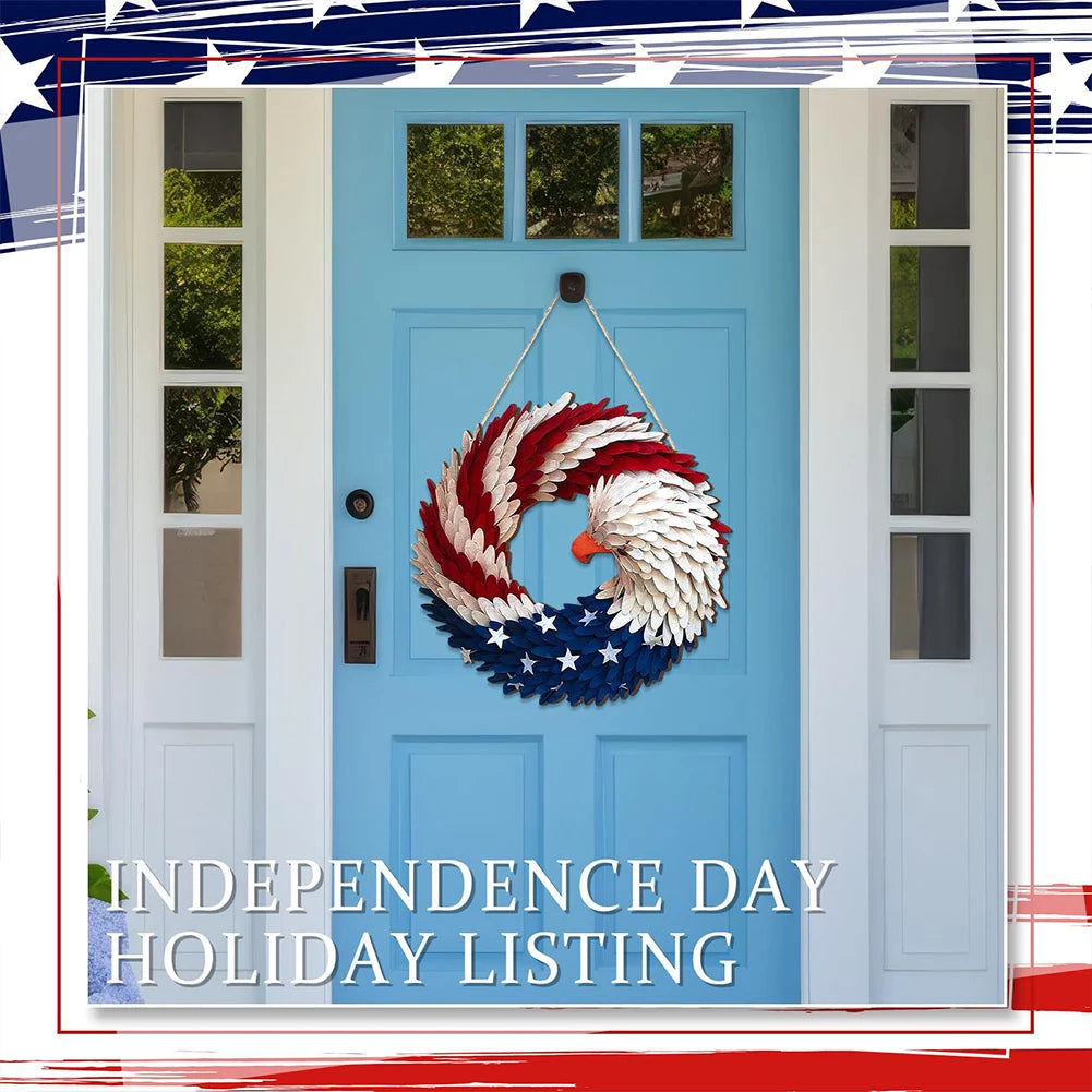 American Flag Eagle Wreath