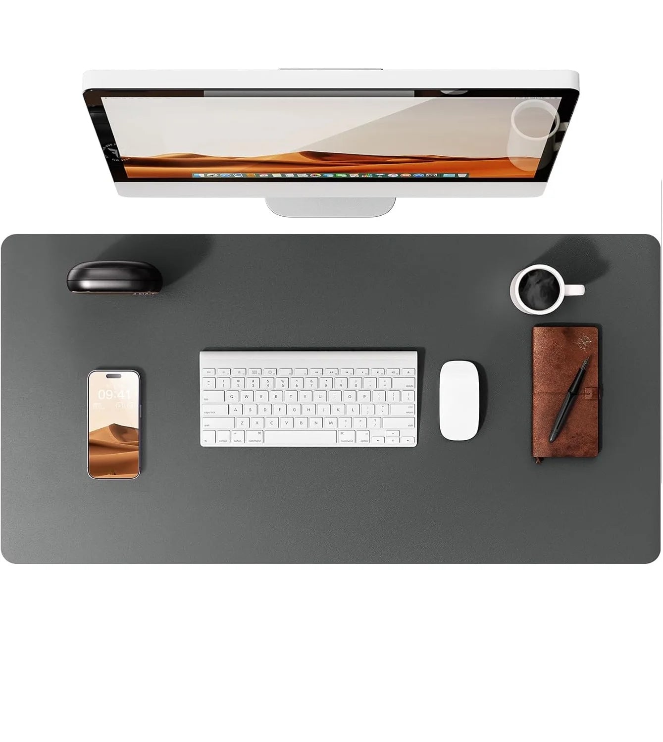 Large PU Leather Desk Pad Protector