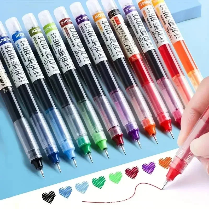 10-Piece Needle Tip Gel Pen Set