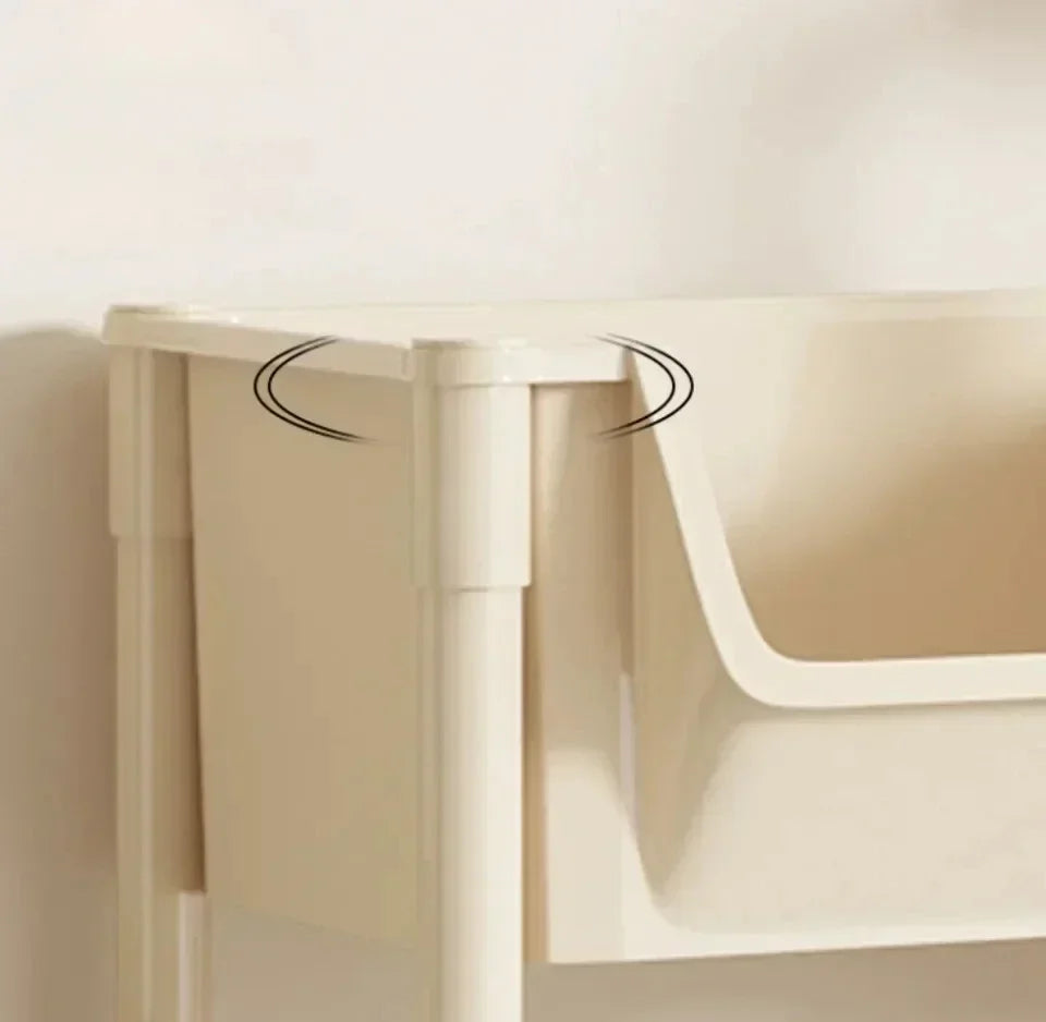 Plastic Rolling Utility Cart with Handle