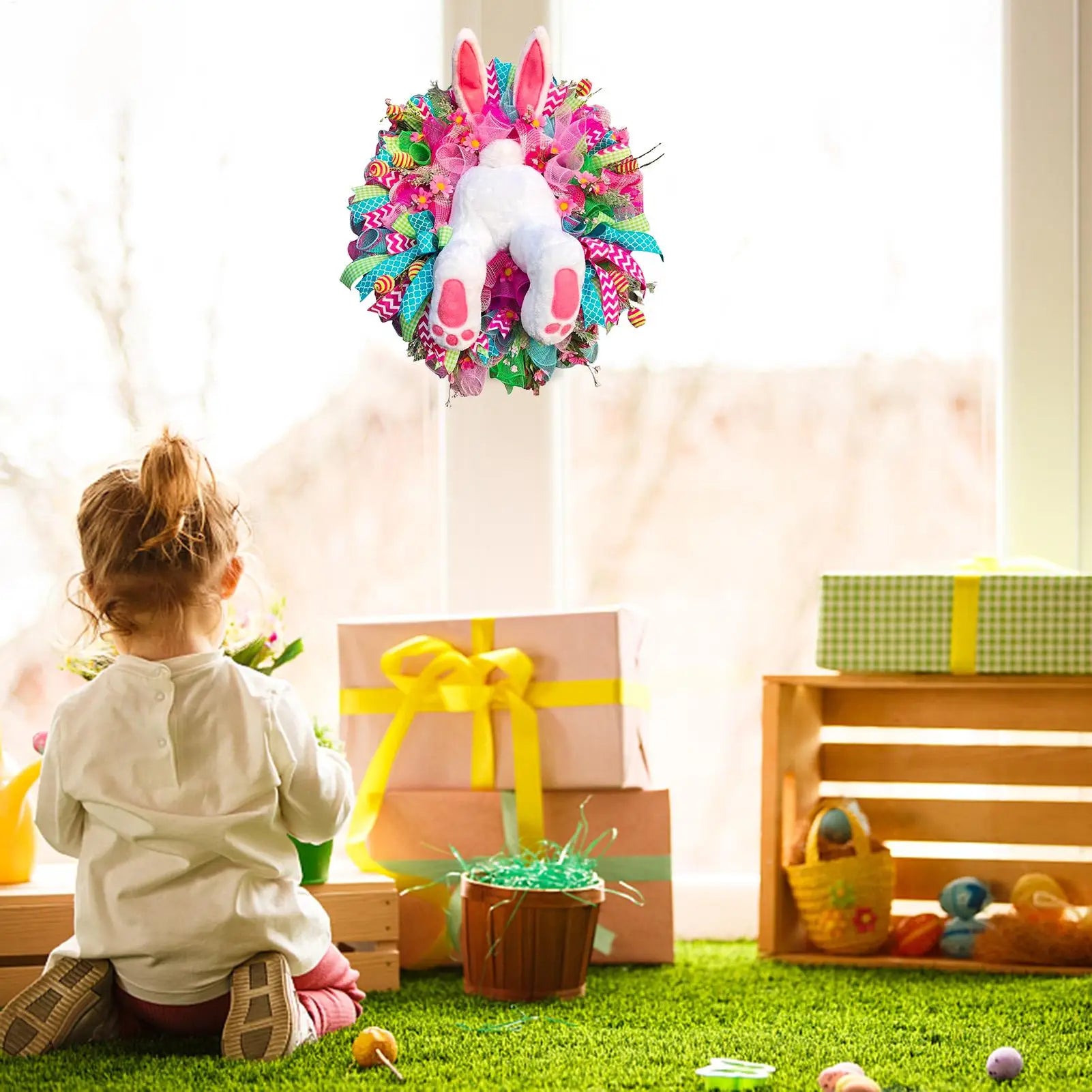 Easter Rabbit Wreath Garland