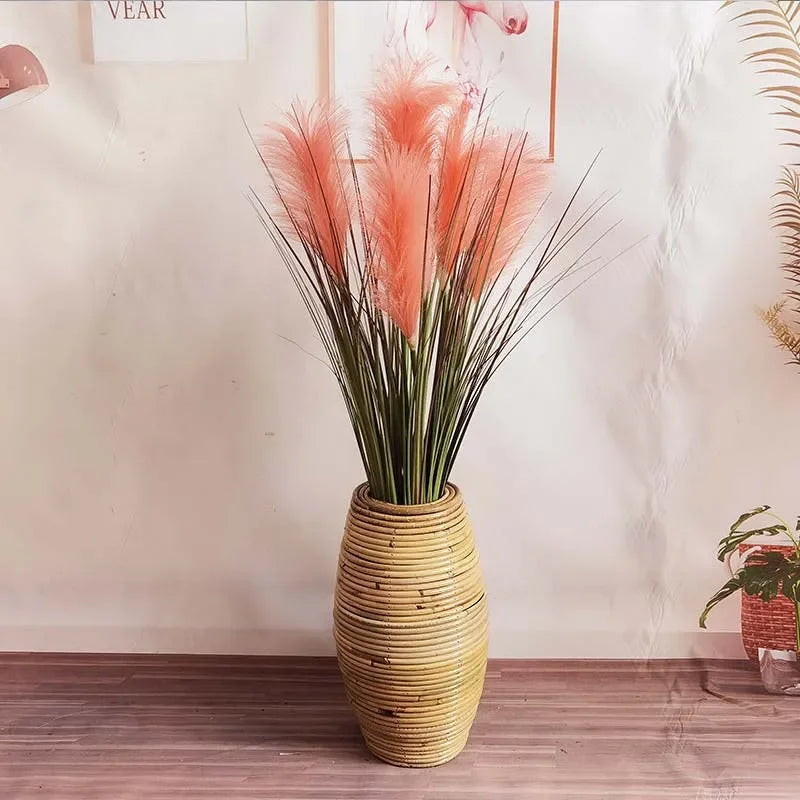 Handwoven Rattan Vase