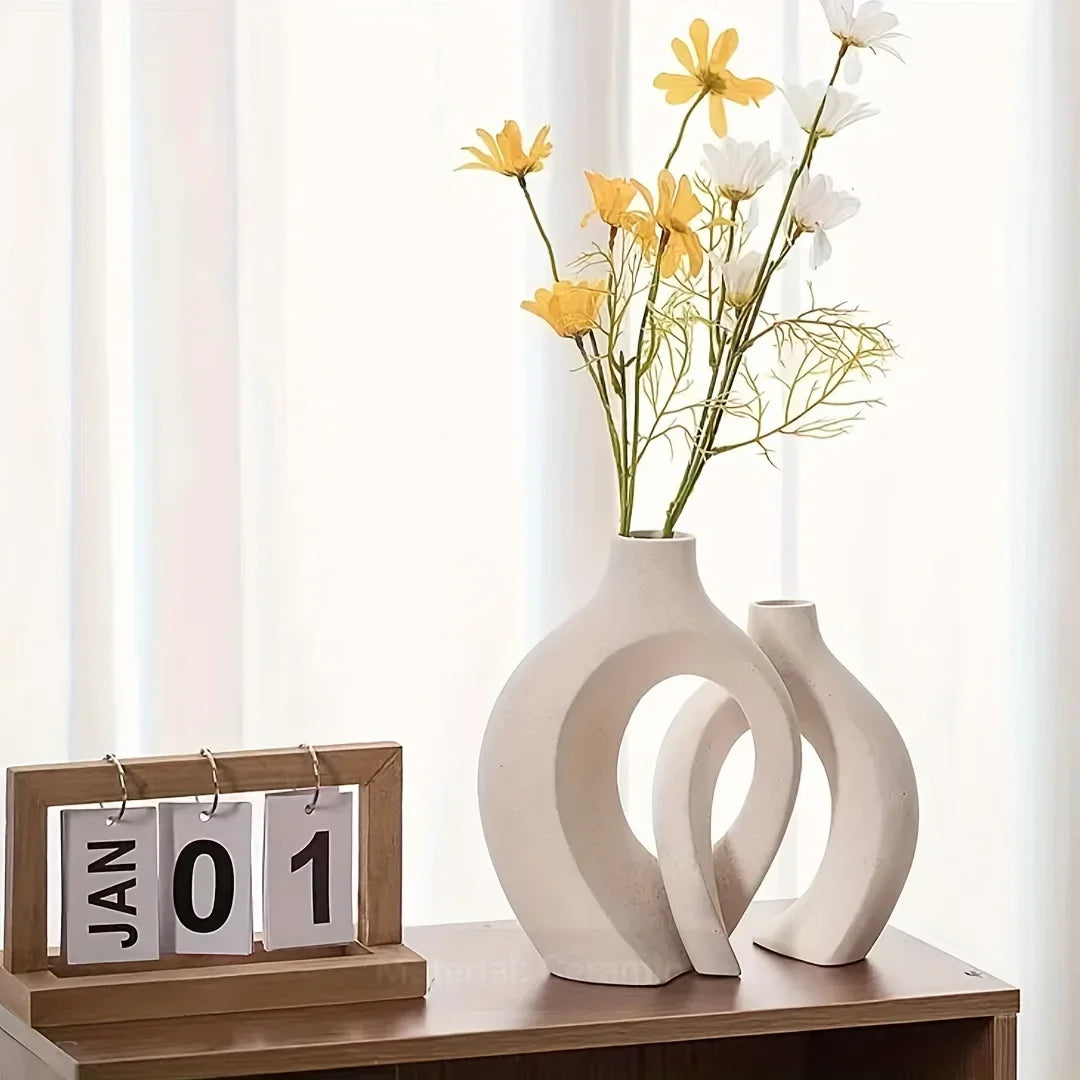2-Piece Ceramic Vase Set