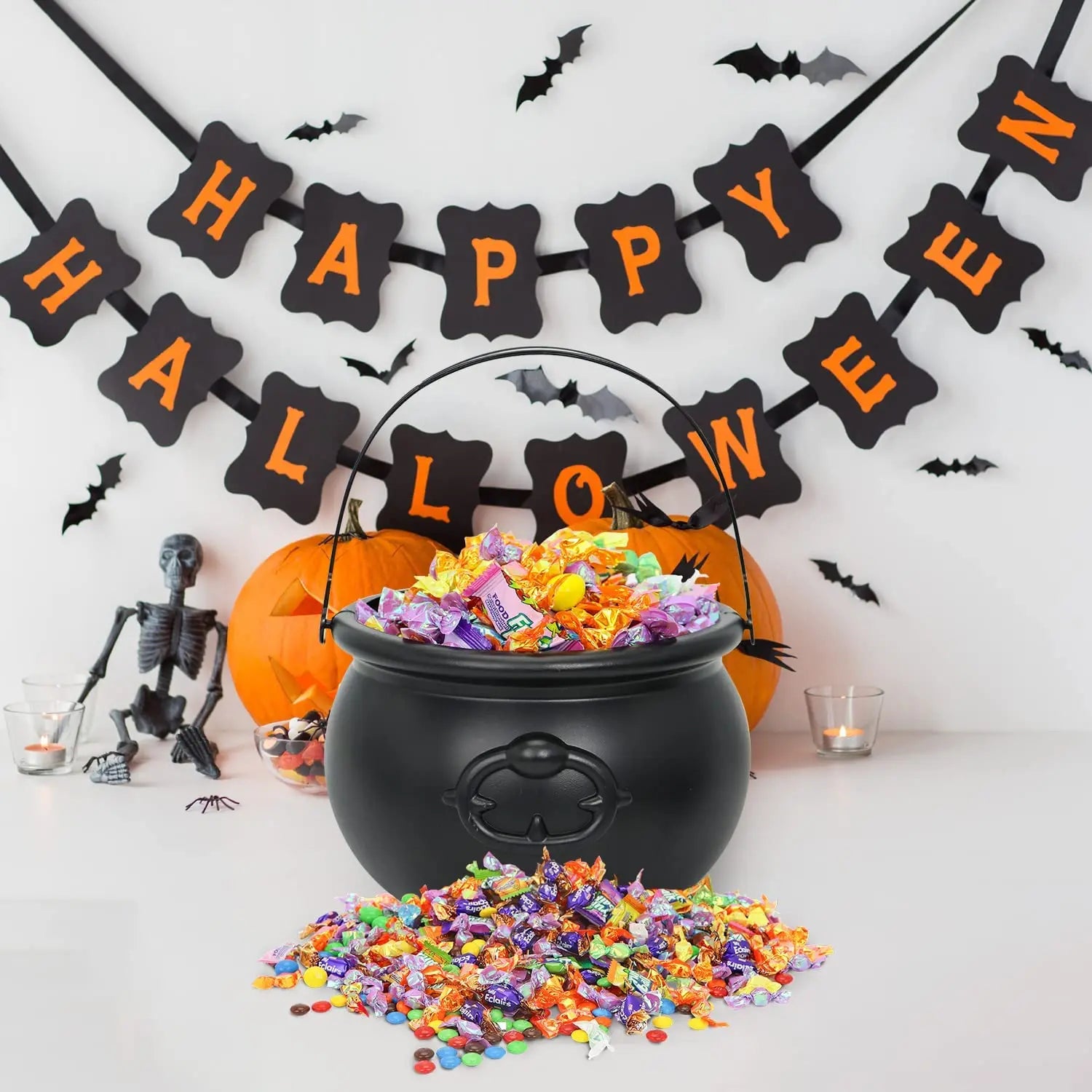 Halloween Candy Cauldron Bowl
