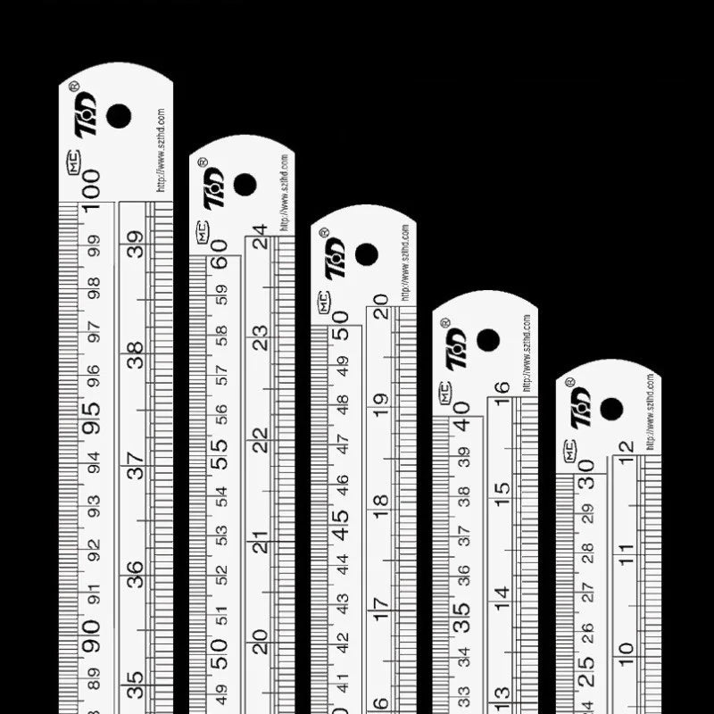 Double-Sided Stainless Steel Ruler