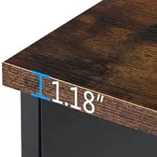2-Drawer Lateral File Cabinet – Wood Filing Storage for A4 & Letter Size