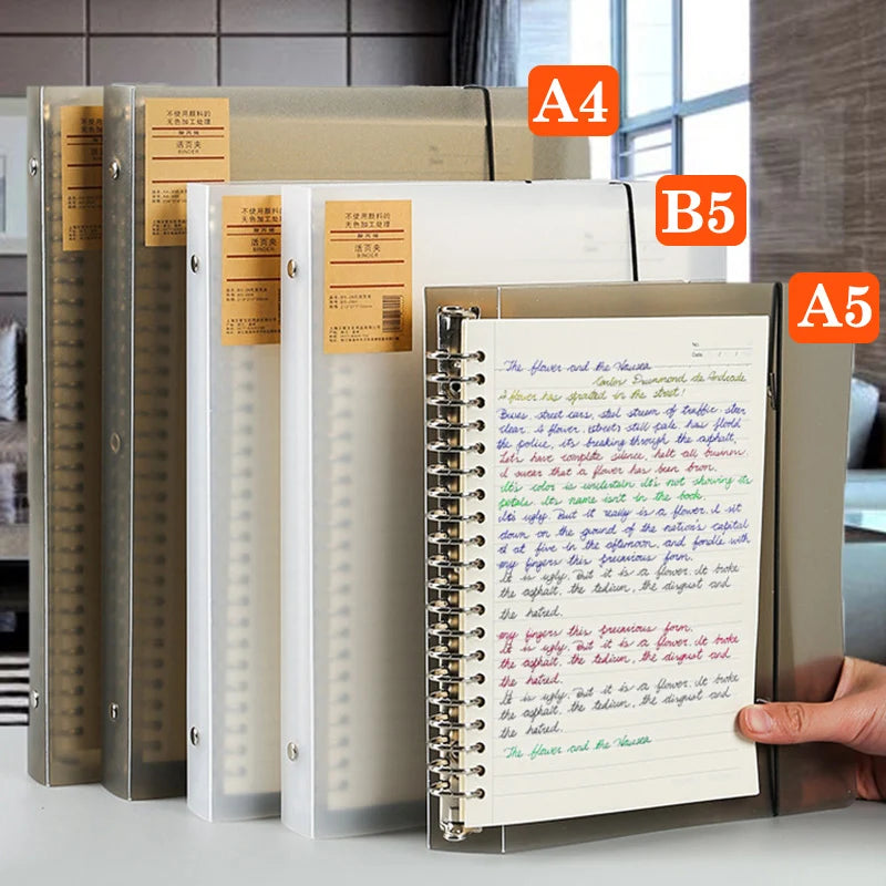 Refillable A4/B5/A5 Binder Notebook