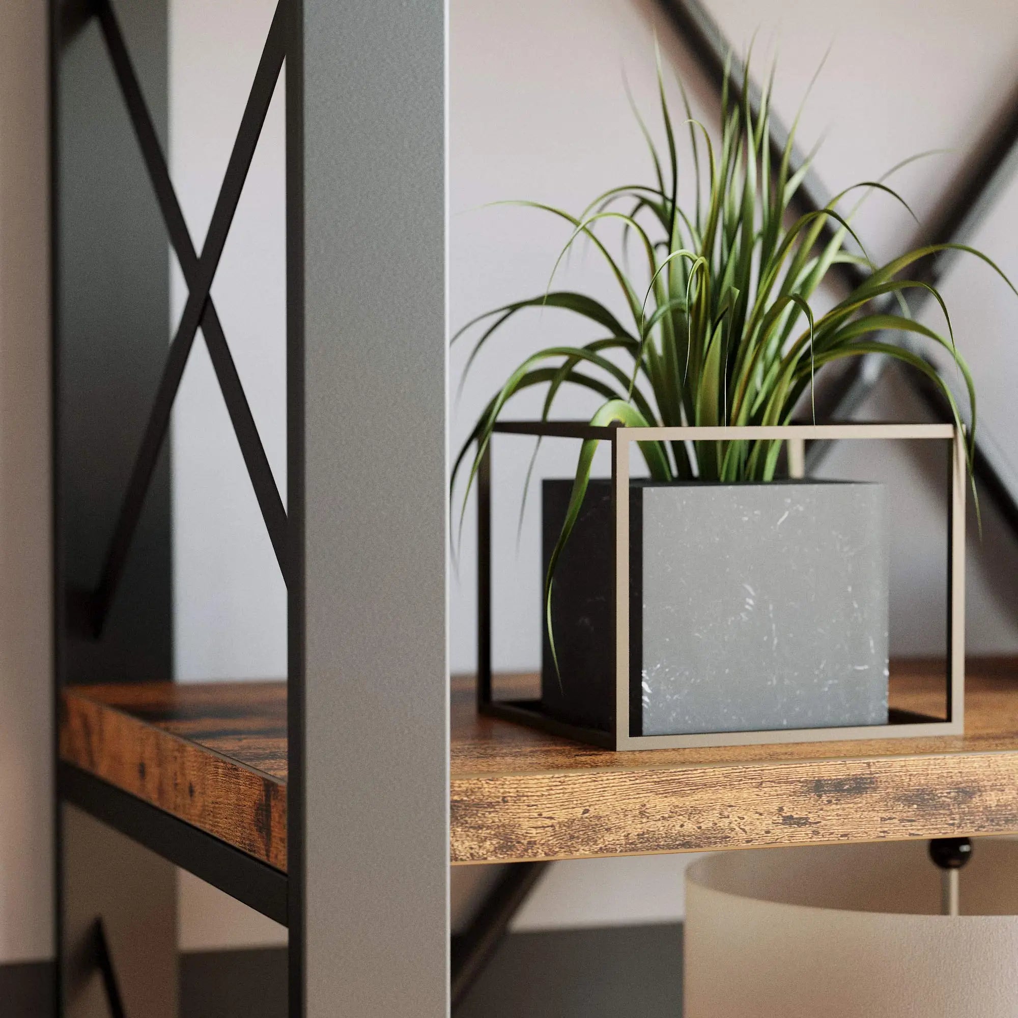 IRONCK Double Wide 6-Tier Bookshelf –