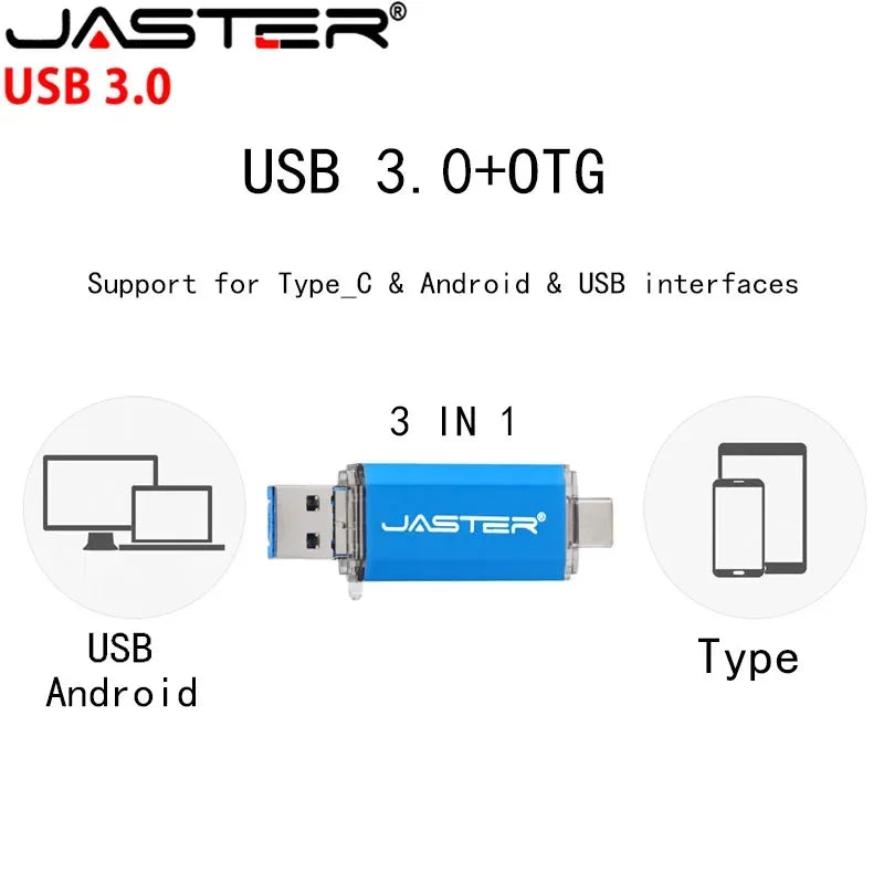 Multifunction OTG USB 3.0 Metal Flash Drive