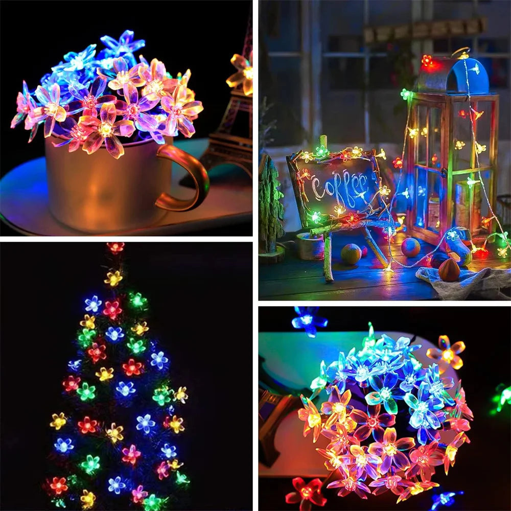 USB Flower LED String Lights