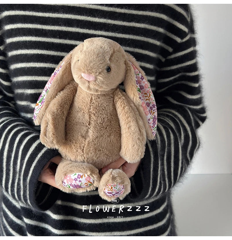 Cartoon Floral Bunny Plush Toy