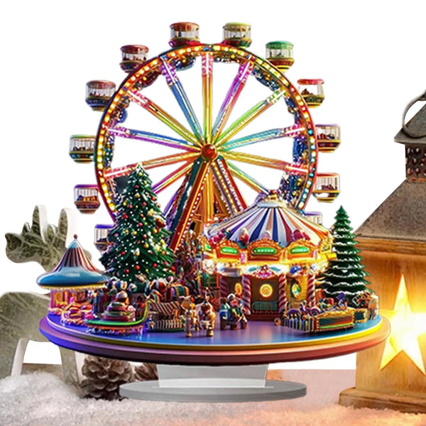 2D Acrylic Ferris Wheel Christmas Ornament