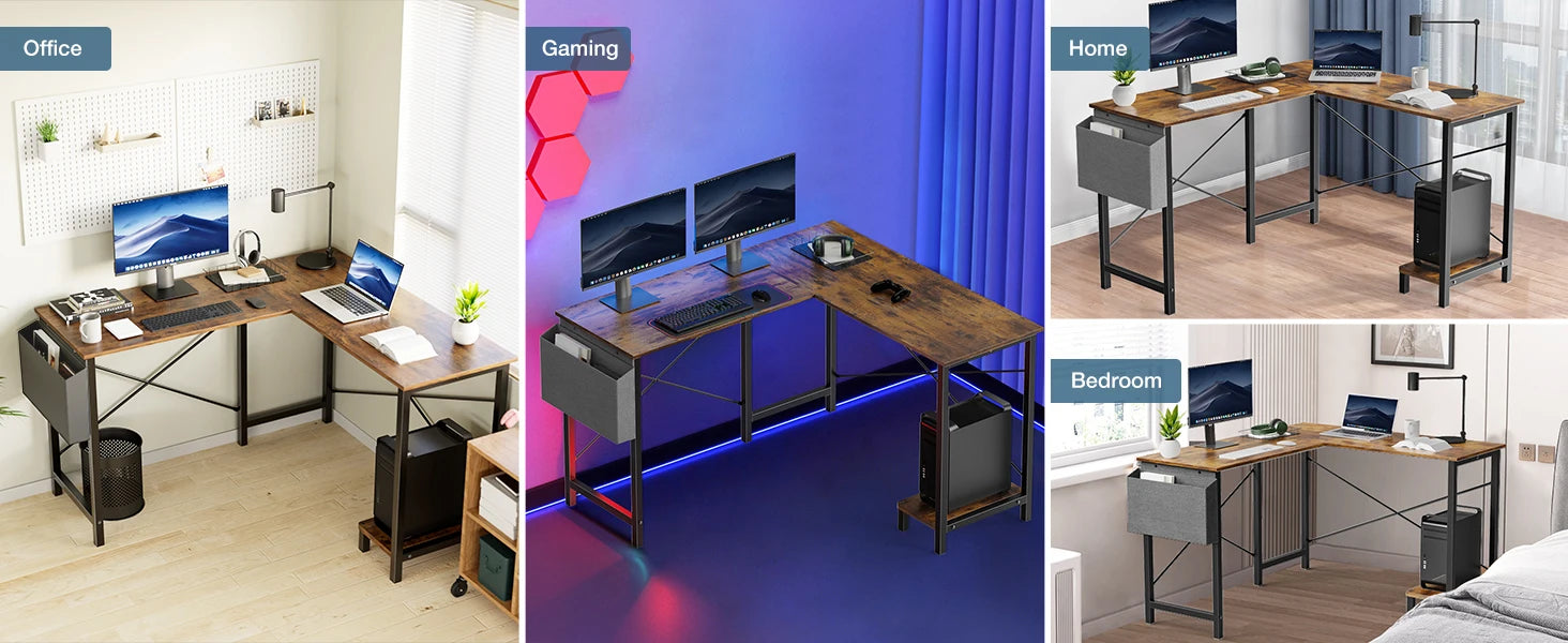 JHK Gaming Corner Office Table
