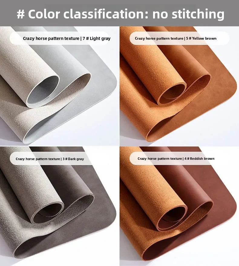 Large PU Leather Desk Pad Set with Mouse Wrist Guard