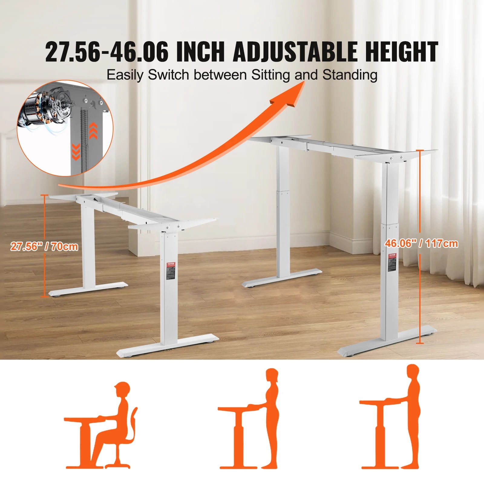 SucceBuy Electric Standing Desk Frame –