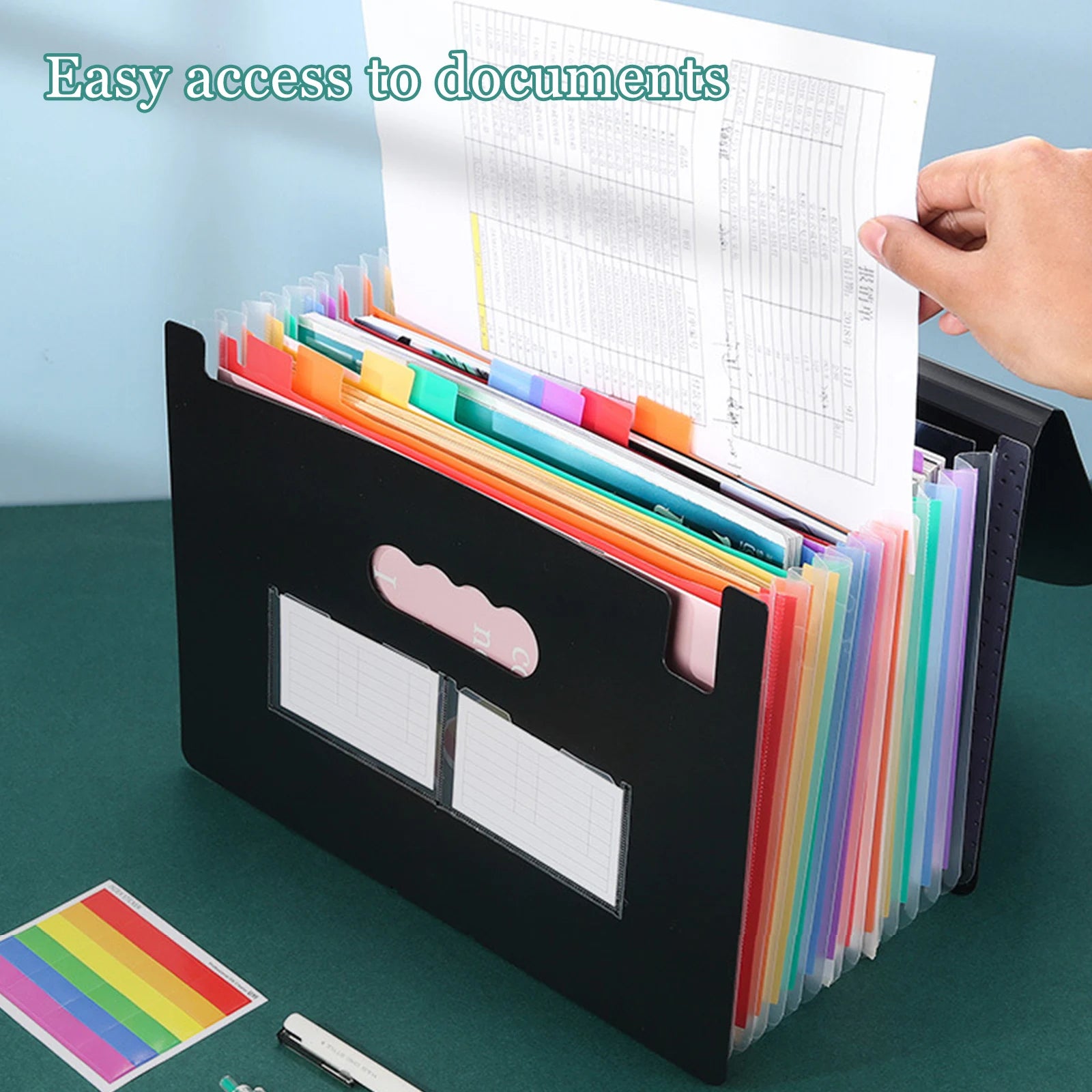 A4 Paper Organizer – 13/25-Pocket Expanding File Folder