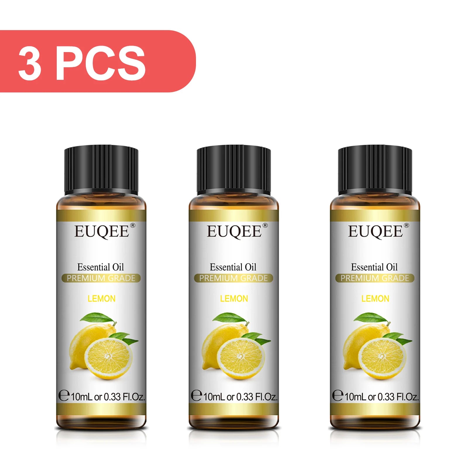 EUQEE 3-Piece Essential Oil Set, 10ml
