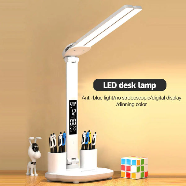 LED Desk Lamp with Calendar
