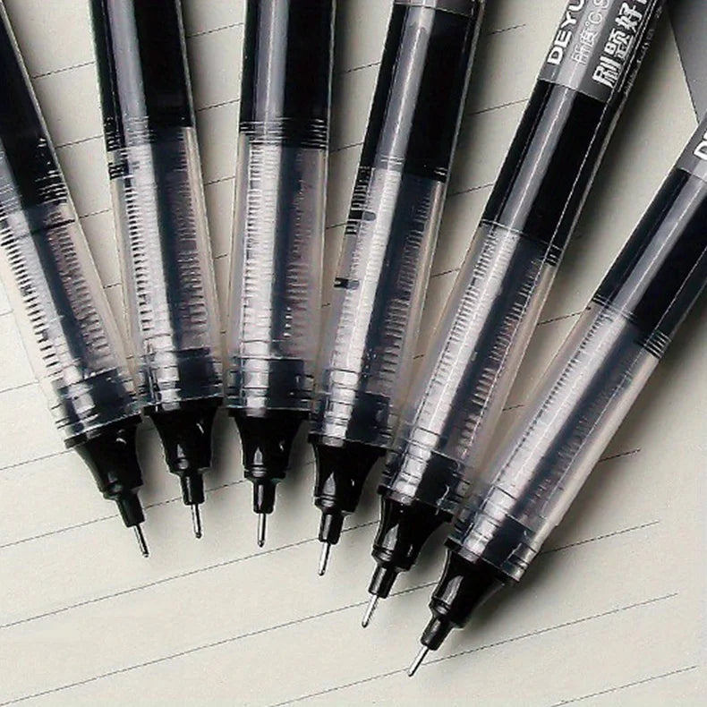 24PCS Gel Ball Pens – 0.5mm Quick-Drying Black & Blue Ink