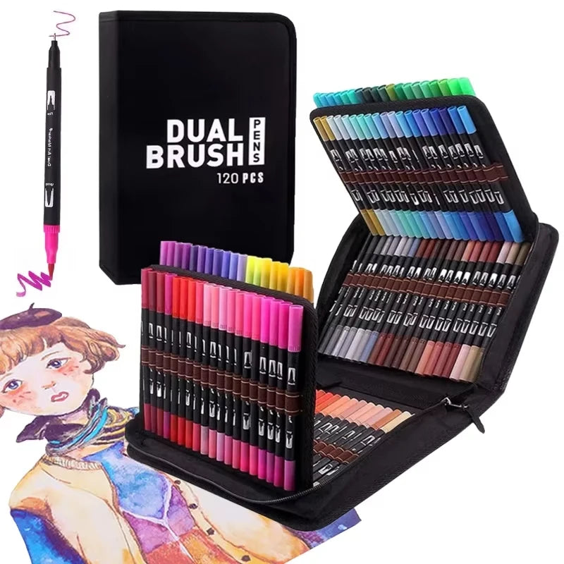 Watercolor & Fine liner Art Set