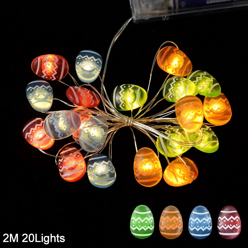 Easter Rabbit & Chick LED String Lights
