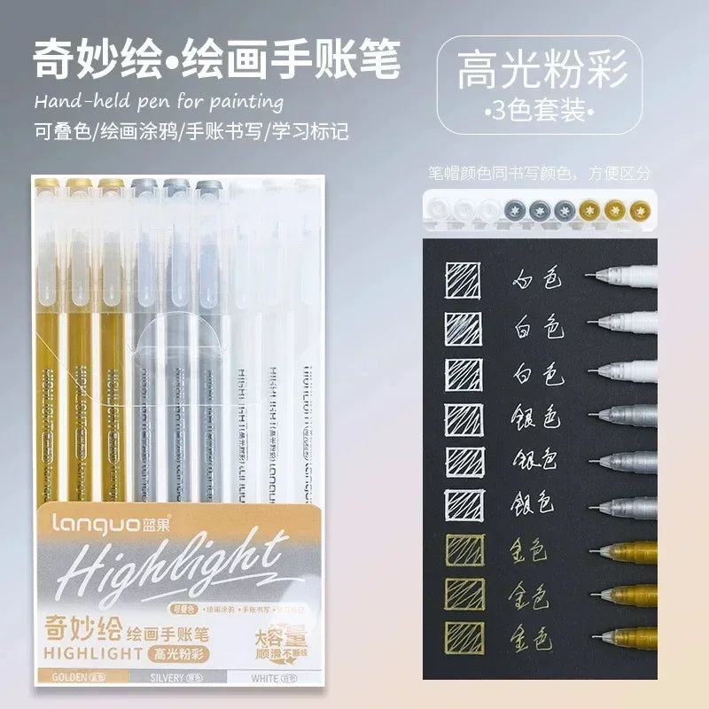 198/6 PCS Morandi Gel Pen Set