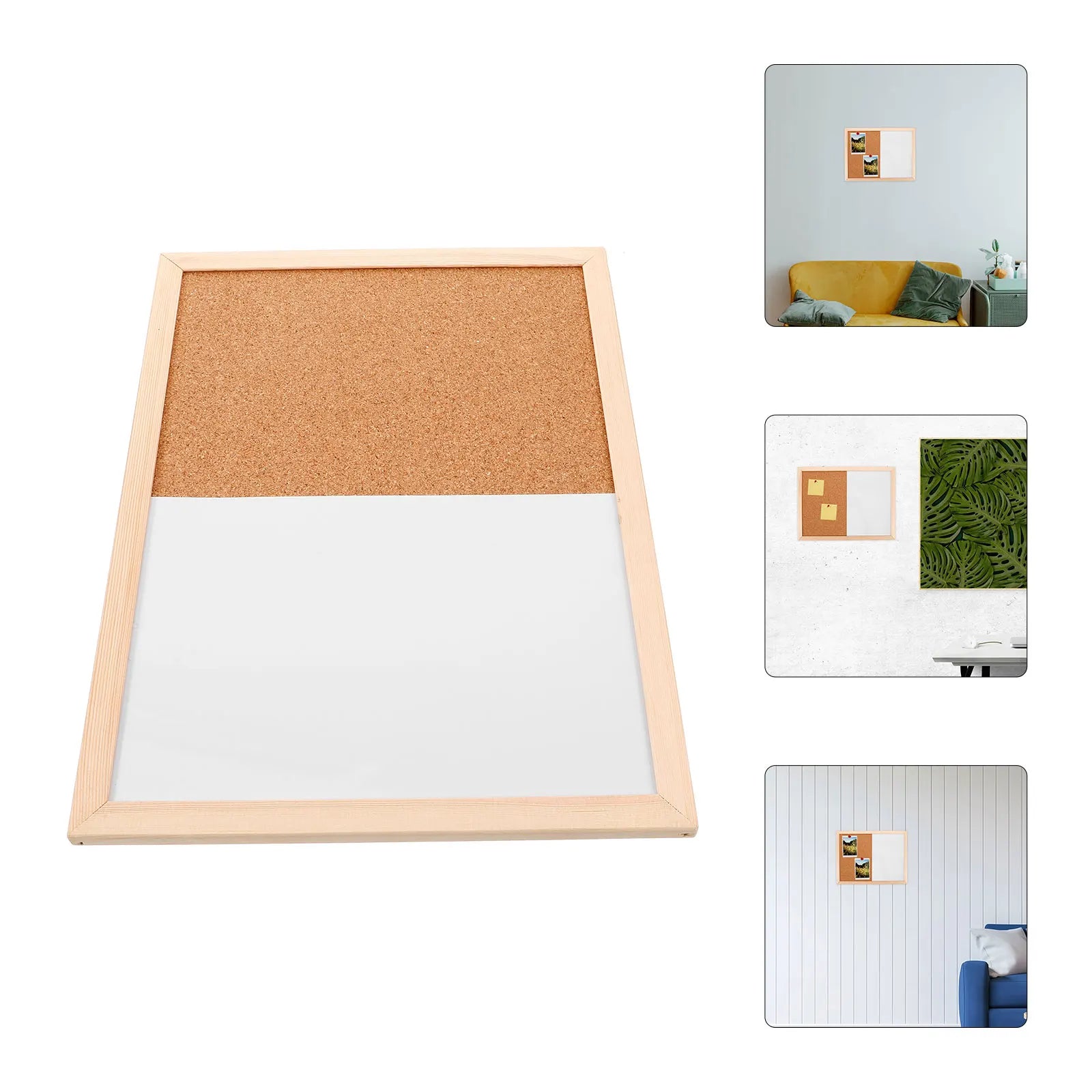 Framed Cork & Whiteboard Note Board