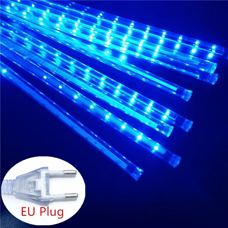 LED Meteor Shower Rain String Lights