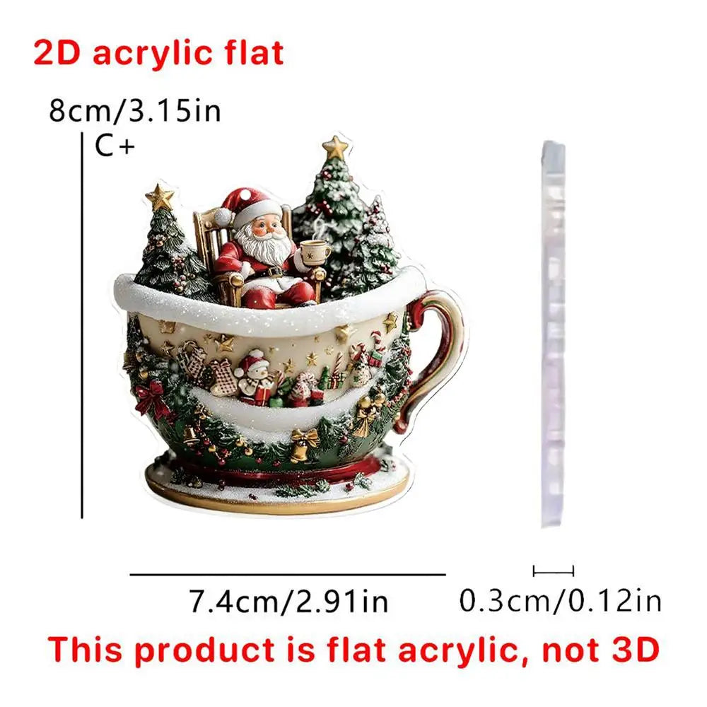 Christmas Coffee Cup Ornaments