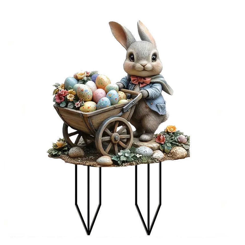 Easter Bunny Acrylic Garden Stake