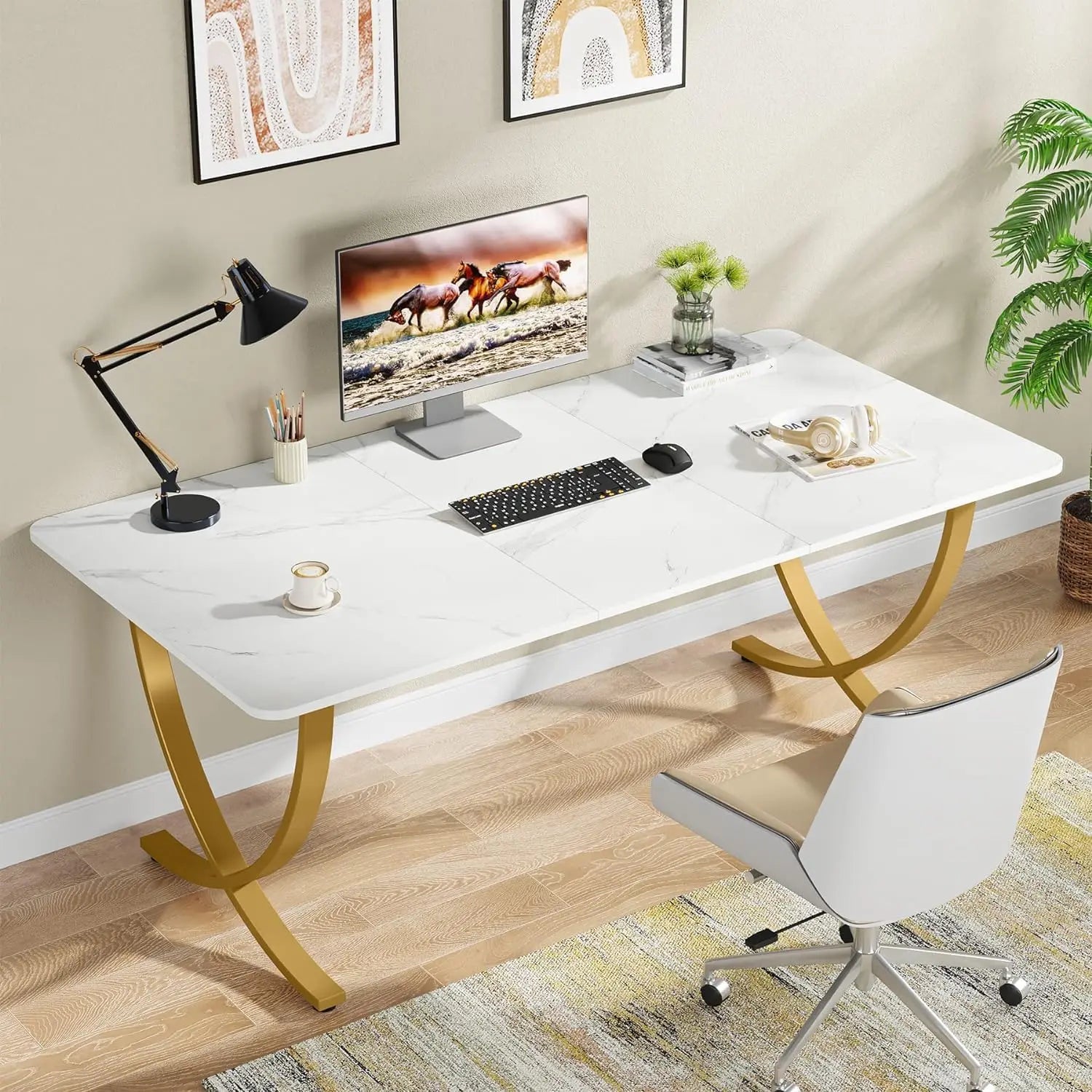 Modern Computer & Conference Table