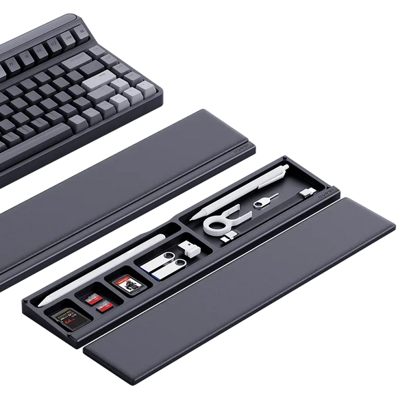 Memory Foam Keyboard Wrist Rest with Storage Box