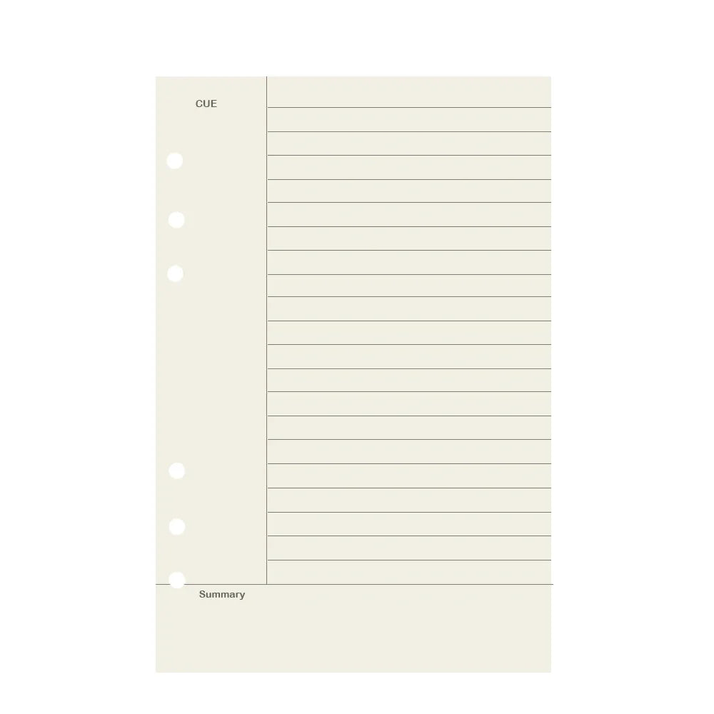 Loose Leaf Notebook Refill Paper Set
