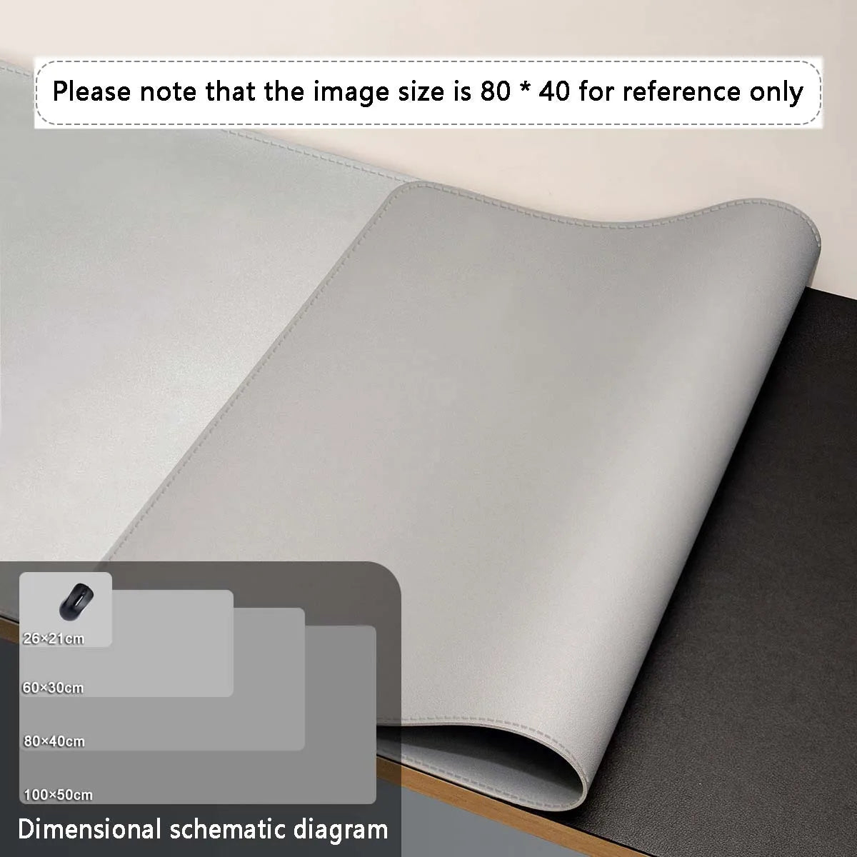 Large PU Leather Desk Mat