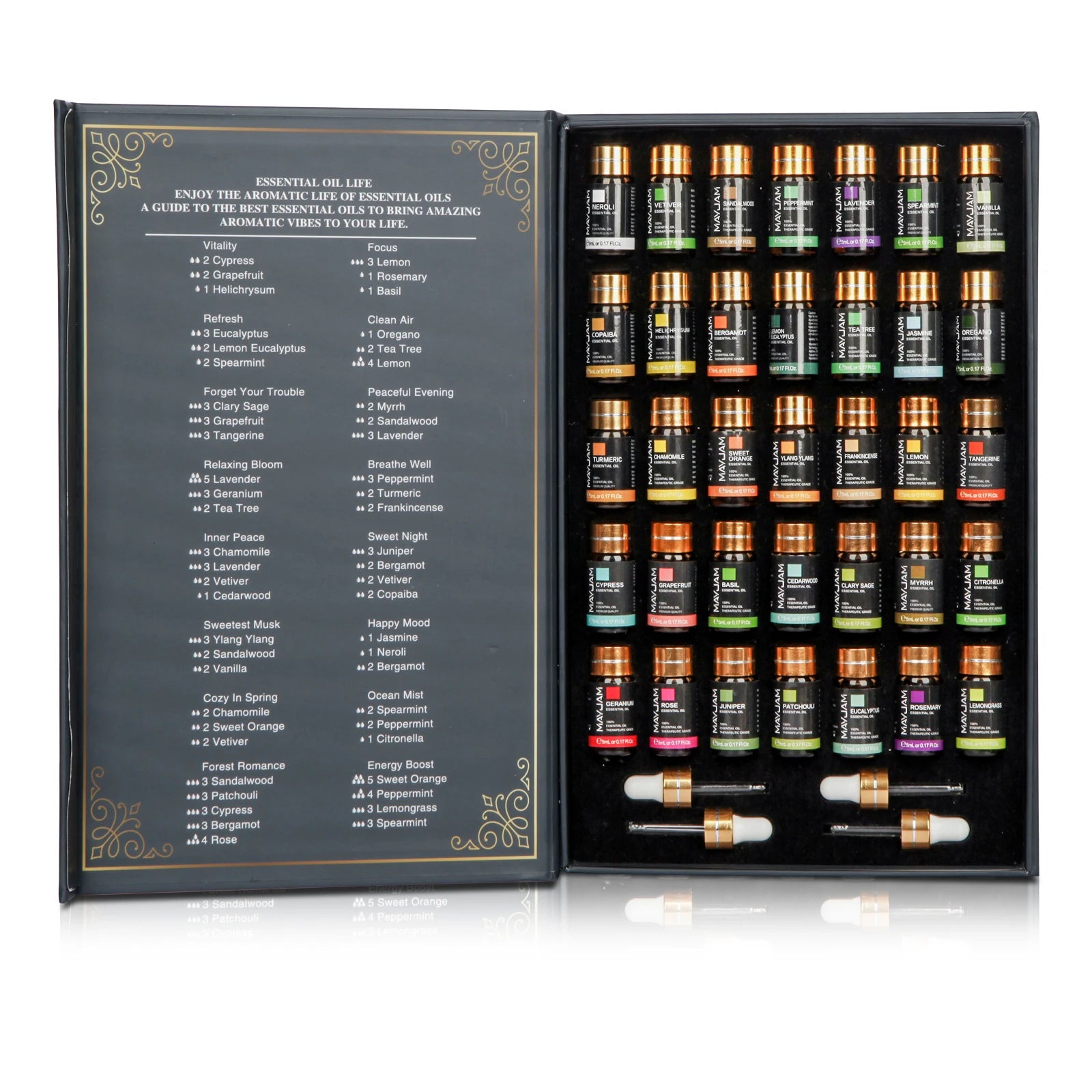 MAYJAM 35pcs Essential Oils Set