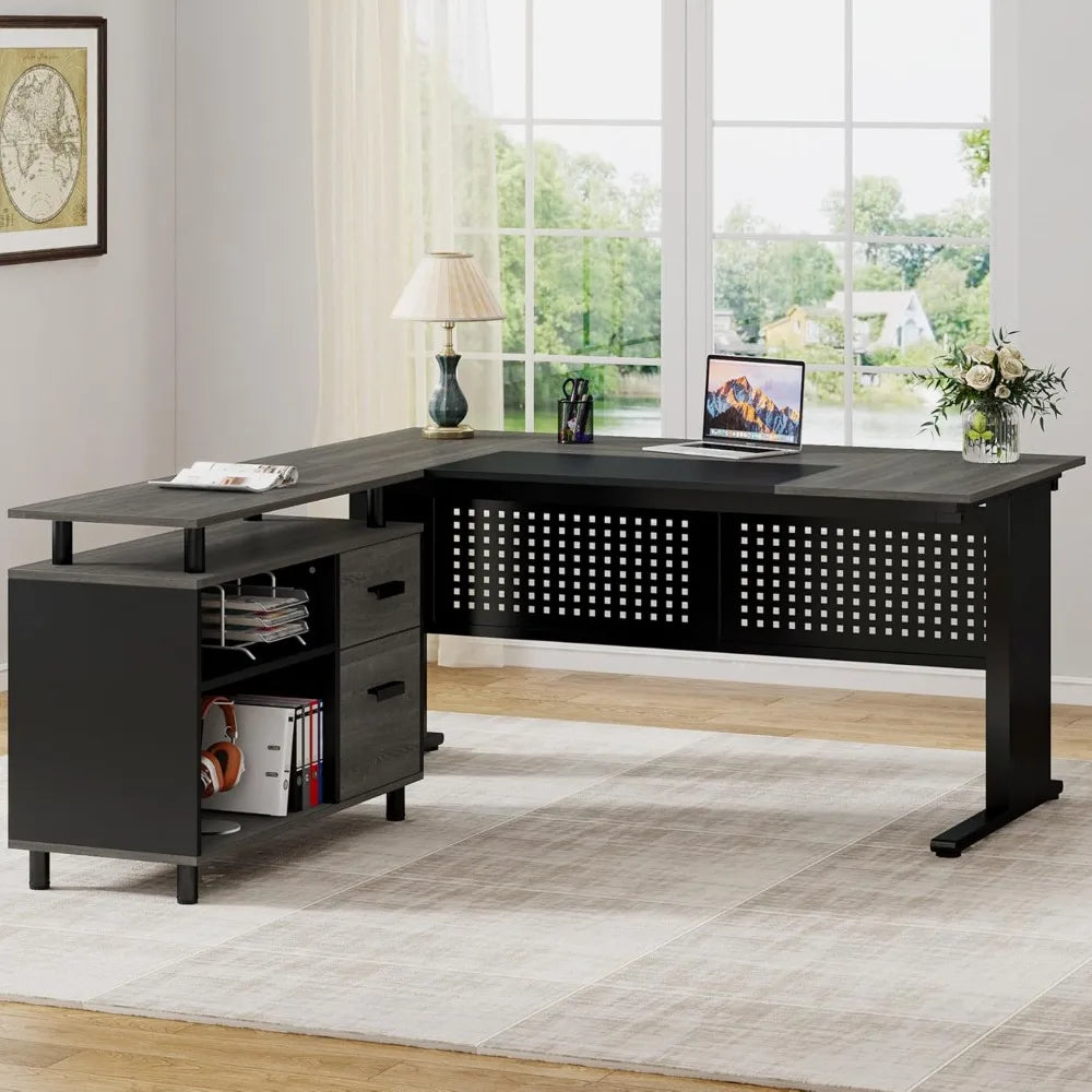 L-shaped  Large Office Desk