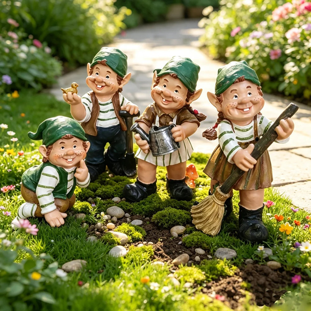 Whispering Garden Gnome Statue