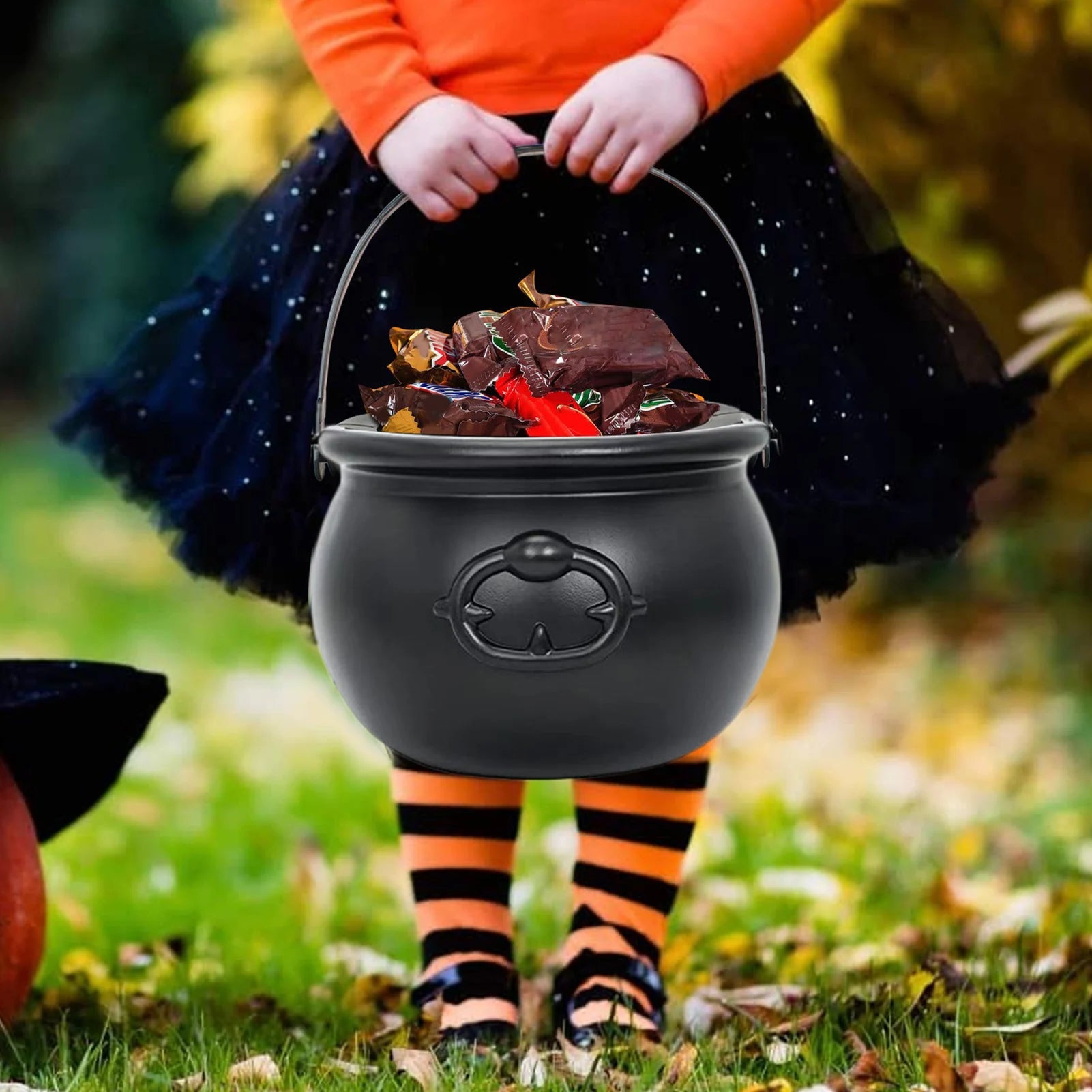 Halloween Candy Cauldron Bowl