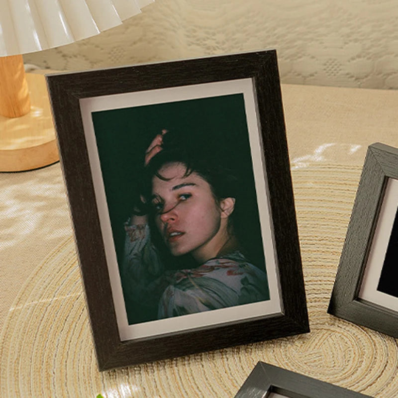 Wooden Photo Frame Wall Hanging Table Stand