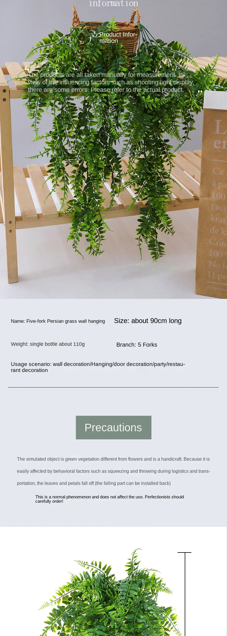90cm Artificial Vine Garland