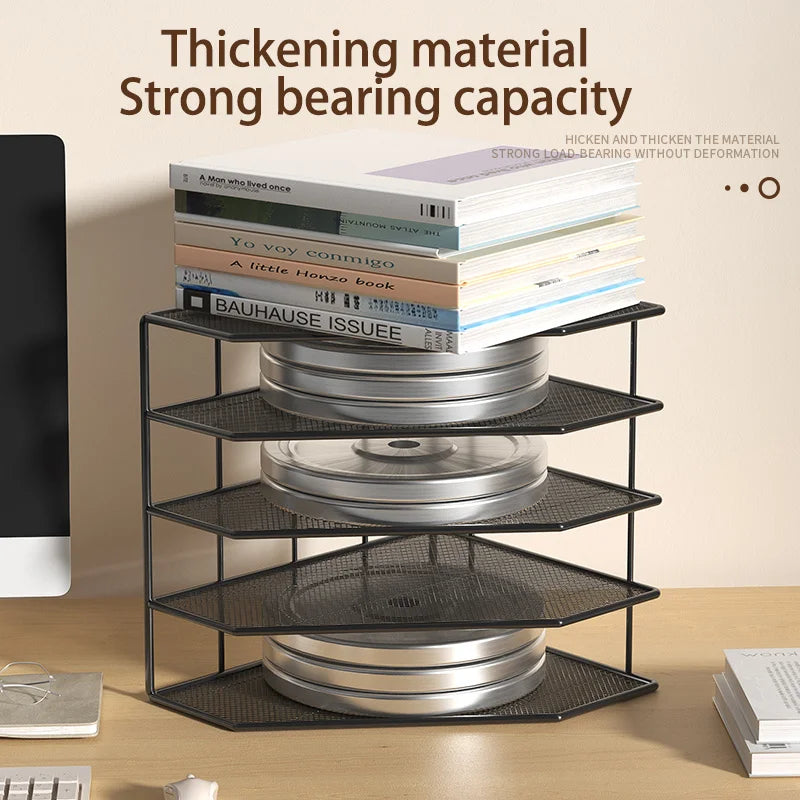Metal File Rack Desktop Organizer