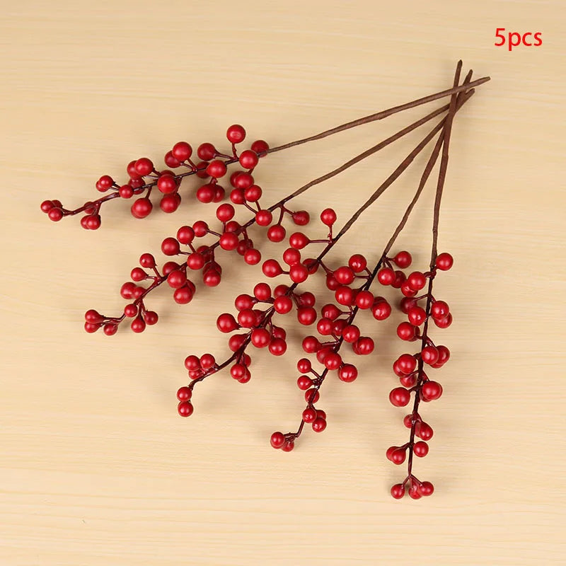 Artificial Red Berry Branch
